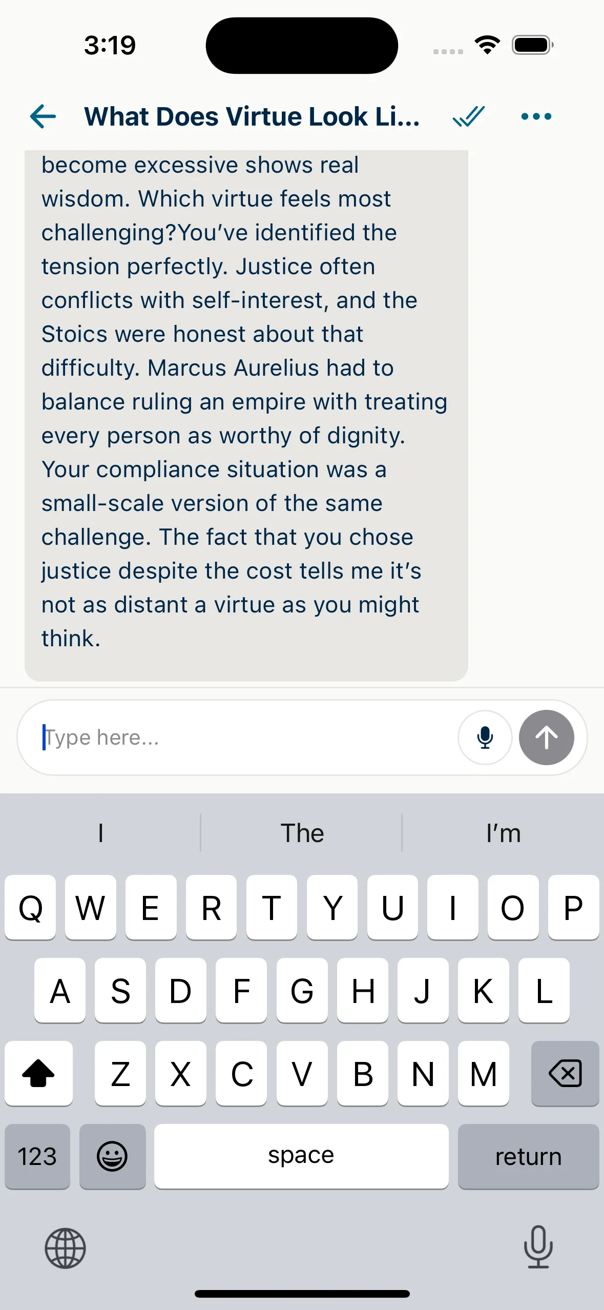 Know Your Ethos AI reflection